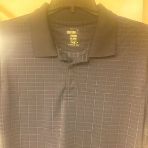 Haggar Short Sleeve Collard Polo Blue XL